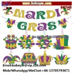 Mardi Gras Decorations Party Banner Birthday Party Supply Halloween Party Supplies for Masquerade