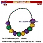 Tinsel Balls Purple Green Gold 60mm 48inch Bead