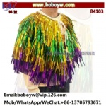 Mardi Gras Apparel Festival Carnival Tinsel Cape Disco Party Shawl Halloween Costumes