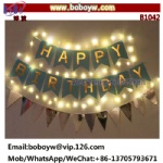 Party Items Happy Birthday Banners Flags Lights Garland Bunting String Lights Birthday Party Decoration