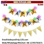 Birthday Party Supply Party Banner with LED Sign Lights Party Decoration Event Decorationn