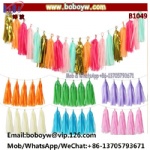 Tissue Paper Tassel Garland Single color Birthday Party Supply