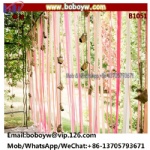 Wedding Curtain Wedding Favor Outdoor Party Decorations Garlands Pink Decorative Curtain