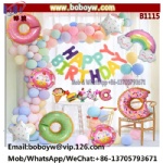 Donuts Theme Birthday Party Decorations Full Set of Balloons & Items