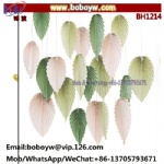 Create a stunning party backdrop Hanging Paper Fans Paper Leaves Green Decoration for Spring Birthday Baby Shower Wedding Party Backdrop Decorations Classroom
