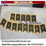 Party  Flag Paper Banner Swallow Tail Flag Happy Birthday Banner Event Party Supplies